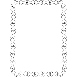 Dog Bone Border Clipart - KibrisPDR