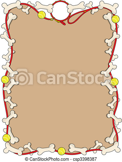 Detail Dog Bone Border Clipart Nomer 14