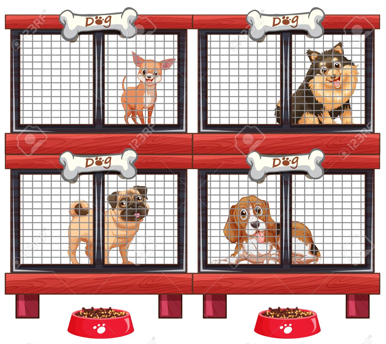 Detail Dog Cage Clipart Nomer 20