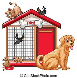 Detail Dog Cage Clipart Nomer 21