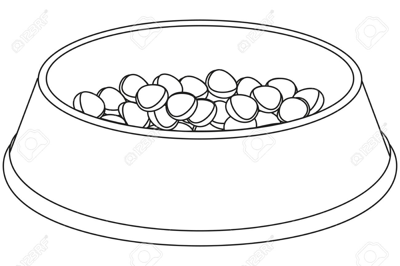 Detail Dog Food Bowl Clipart Nomer 23