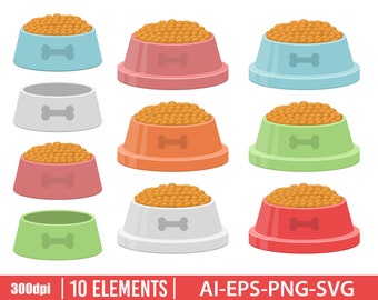 Detail Dog Food Bowl Clipart Nomer 29