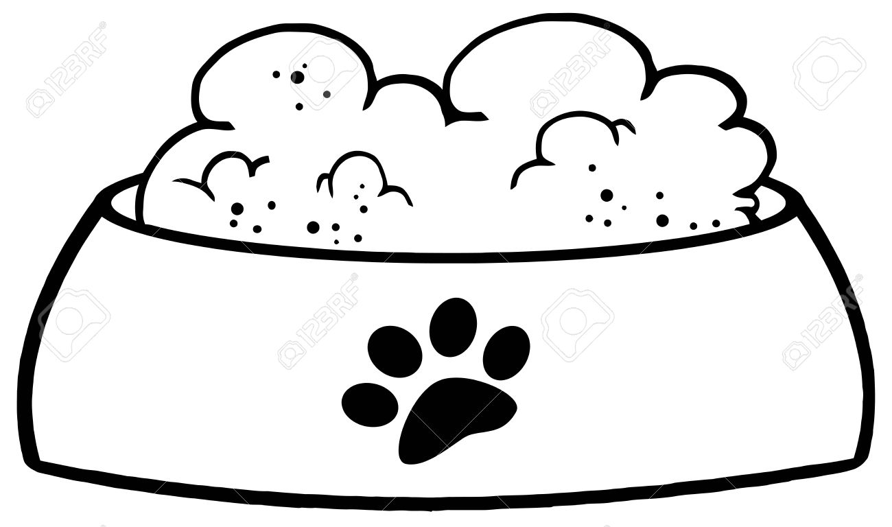 Detail Dog Food Bowl Clipart Nomer 37