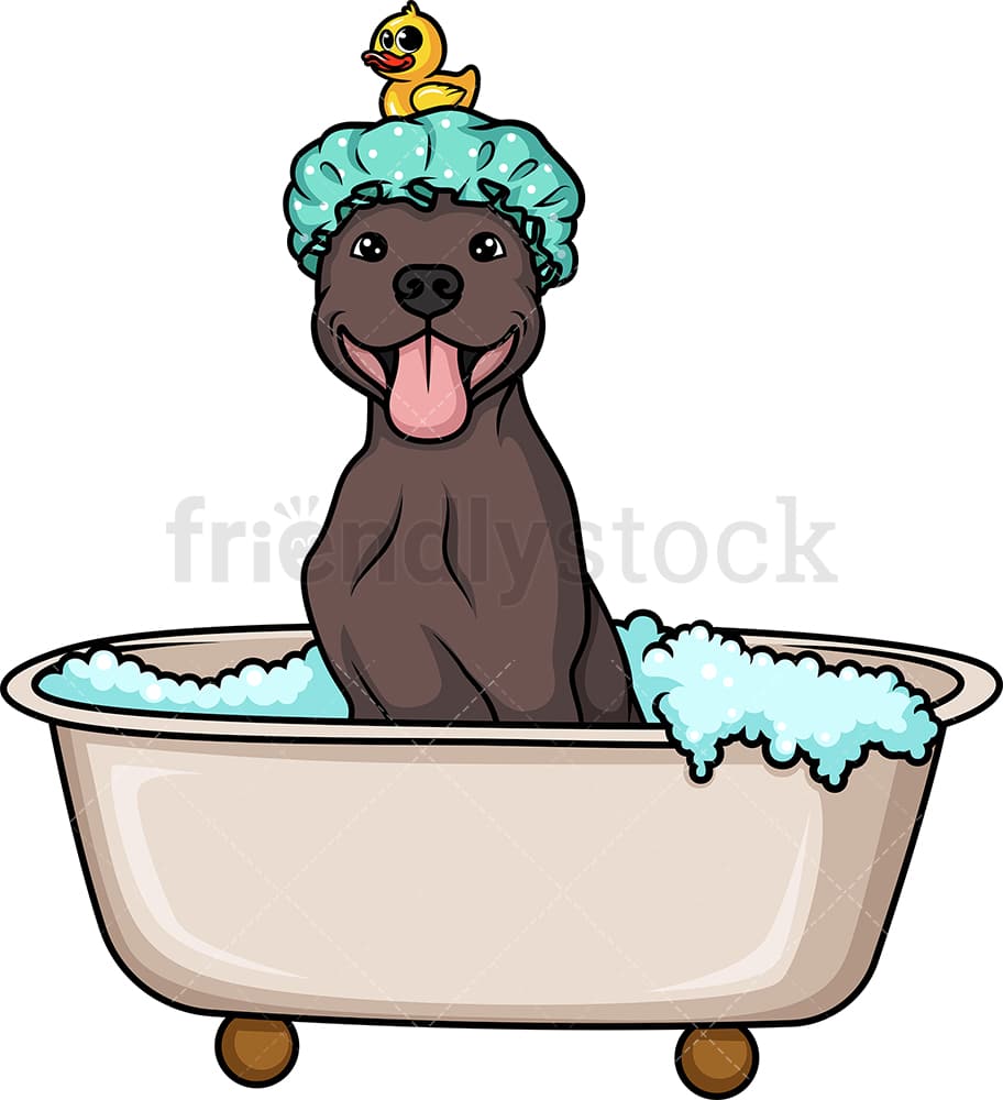 Detail Dog In Bathtub Clipart Nomer 2