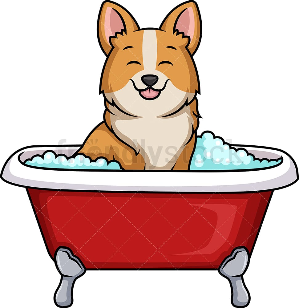 Detail Dog In Bathtub Clipart Nomer 11