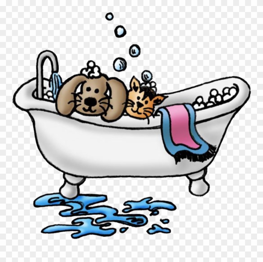 Detail Dog In Bathtub Clipart Nomer 13