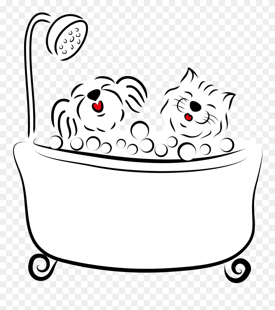 Detail Dog In Bathtub Clipart Nomer 15