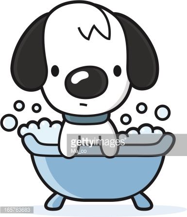 Detail Dog In Bathtub Clipart Nomer 16