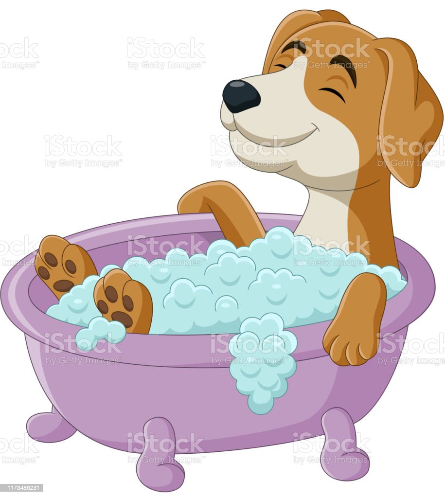 Detail Dog In Bathtub Clipart Nomer 19