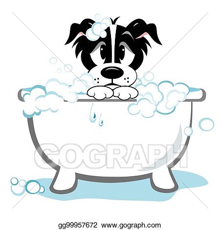 Detail Dog In Bathtub Clipart Nomer 20