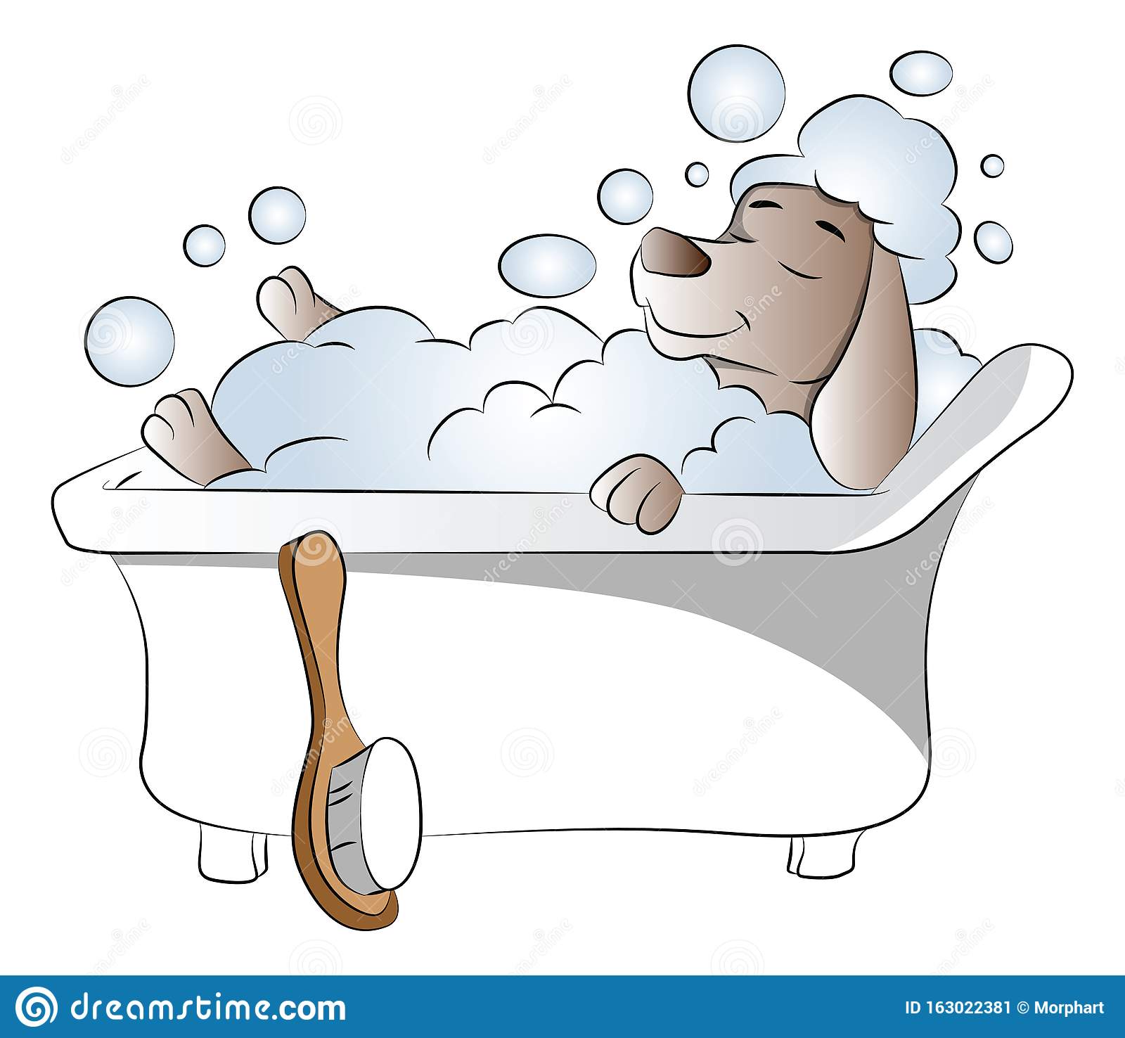 Detail Dog In Bathtub Clipart Nomer 23