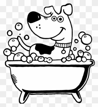 Detail Dog In Bathtub Clipart Nomer 26