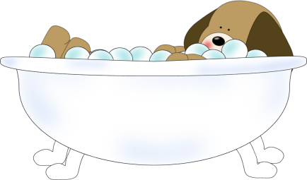 Detail Dog In Bathtub Clipart Nomer 27