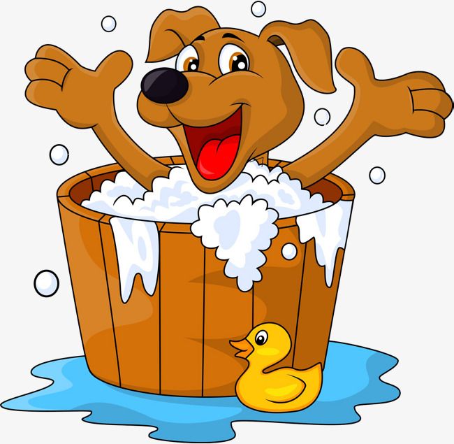 Detail Dog In Bathtub Clipart Nomer 4