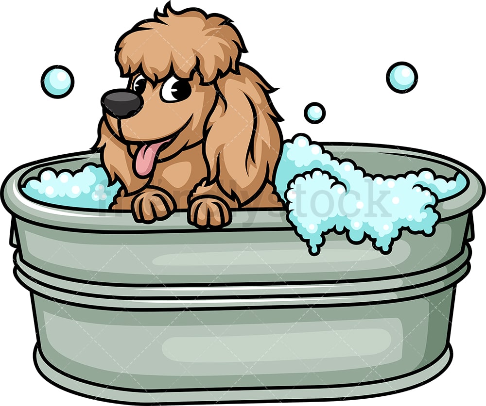 Detail Dog In Bathtub Clipart Nomer 33