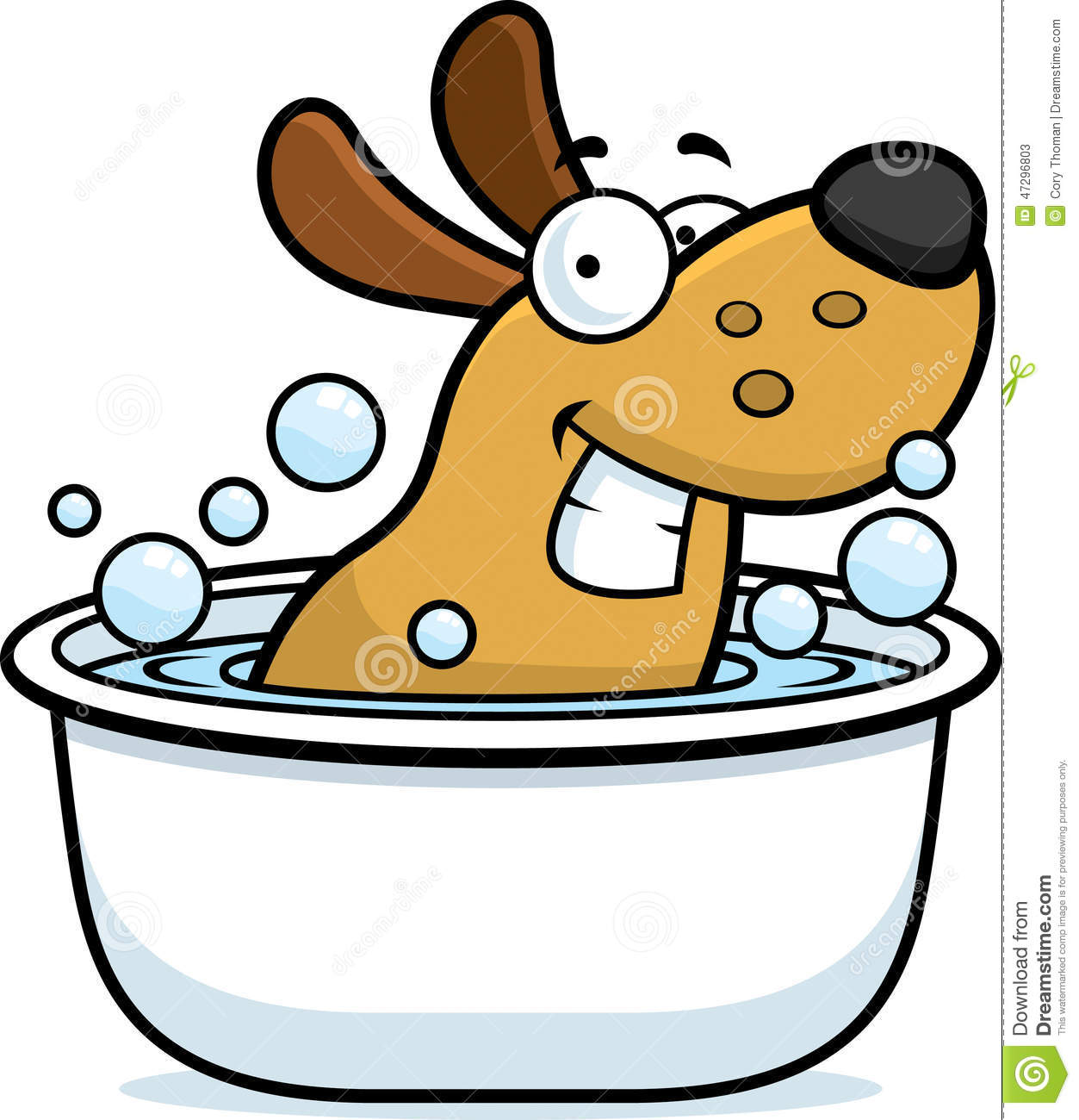Detail Dog In Bathtub Clipart Nomer 34
