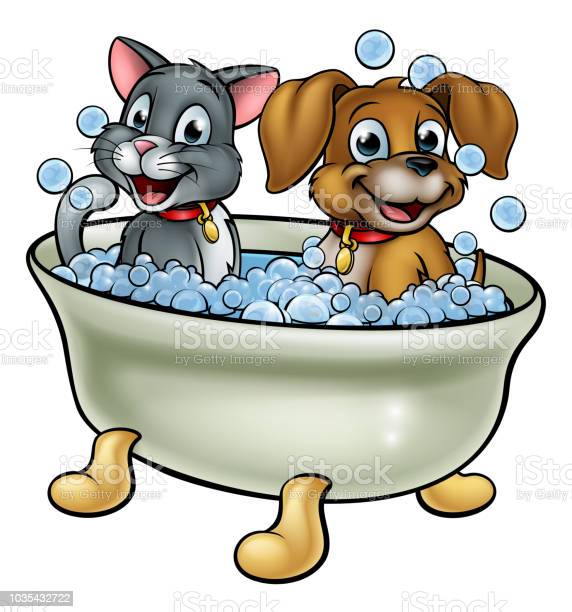 Detail Dog In Bathtub Clipart Nomer 36