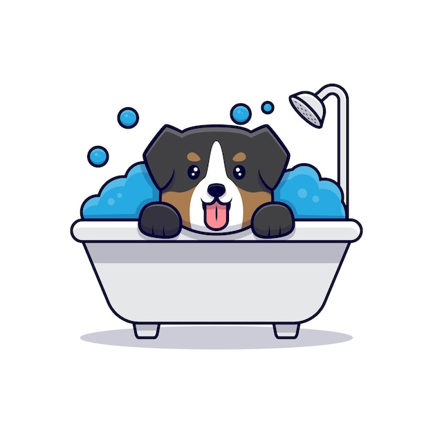 Detail Dog In Bathtub Clipart Nomer 40