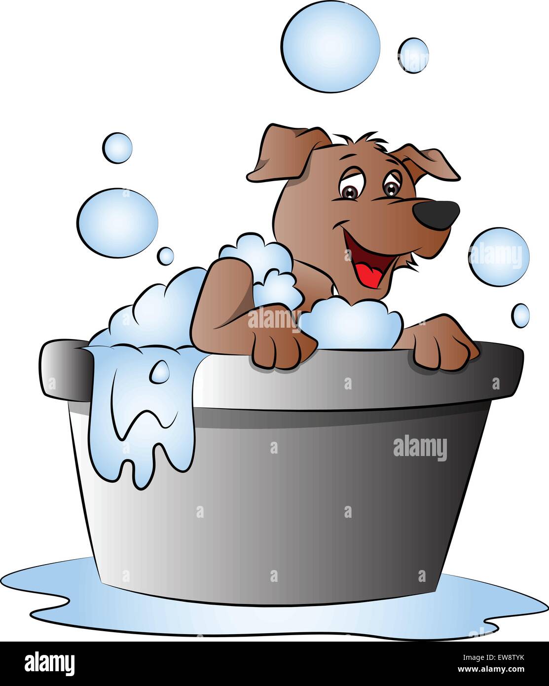 Detail Dog In Bathtub Clipart Nomer 44