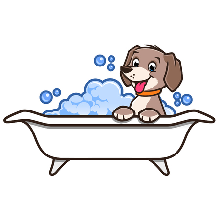 Detail Dog In Bathtub Clipart Nomer 6