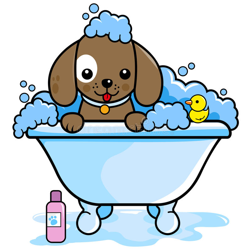 Detail Dog In Bathtub Clipart Nomer 7