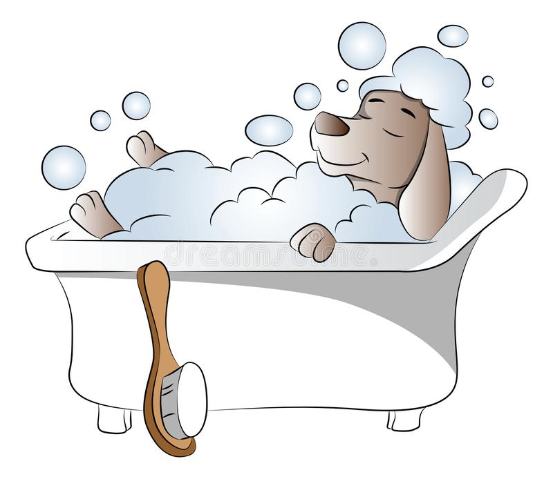 Detail Dog In Bathtub Clipart Nomer 9