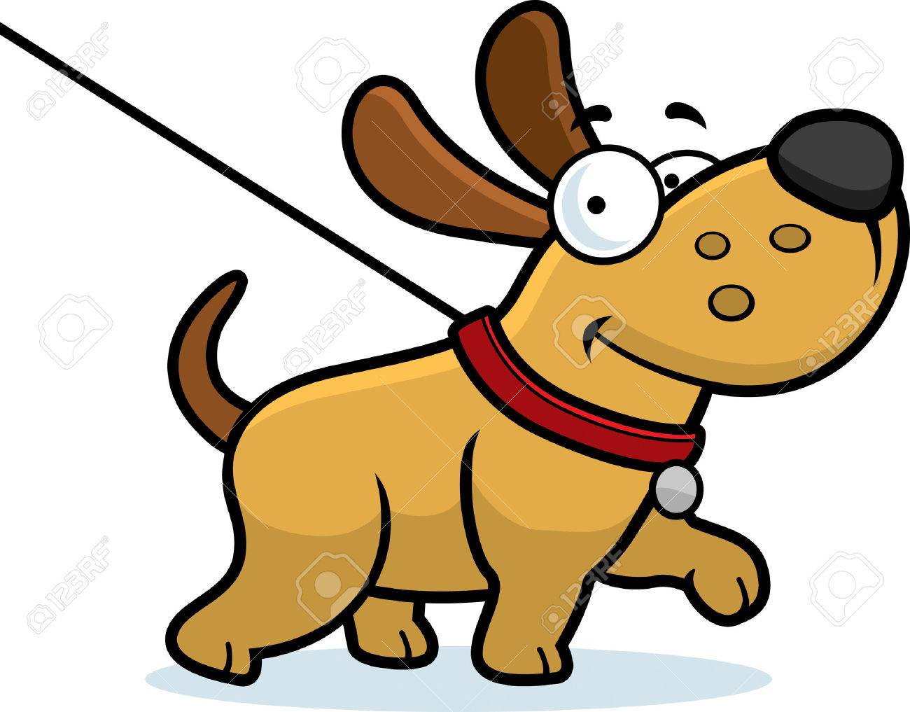 Detail Dog On A Leash Clipart Nomer 7