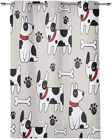 Detail Dog Paw Print Curtains Nomer 27