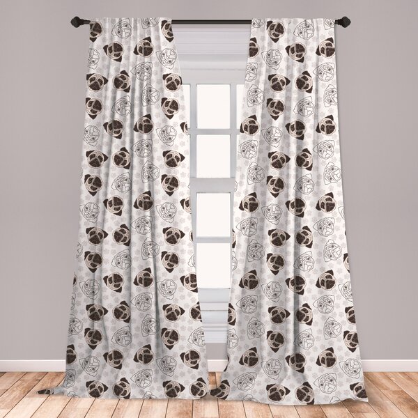 Detail Dog Paw Print Curtains Nomer 4