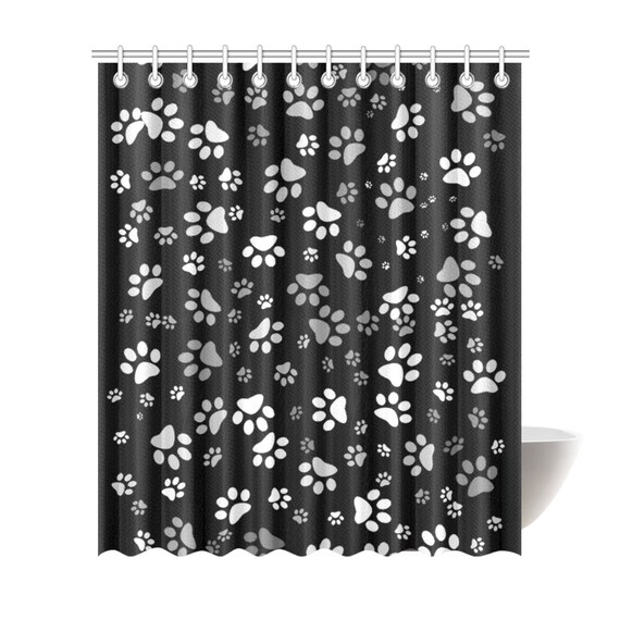 Detail Dog Paw Print Curtains Nomer 41