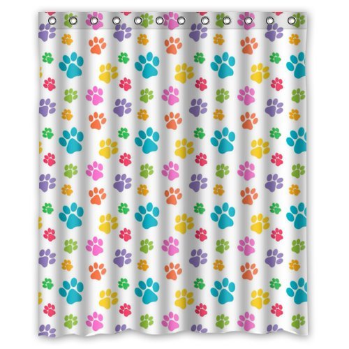 Detail Dog Paw Print Curtains Nomer 42