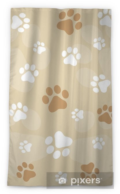 Detail Dog Paw Print Curtains Nomer 45