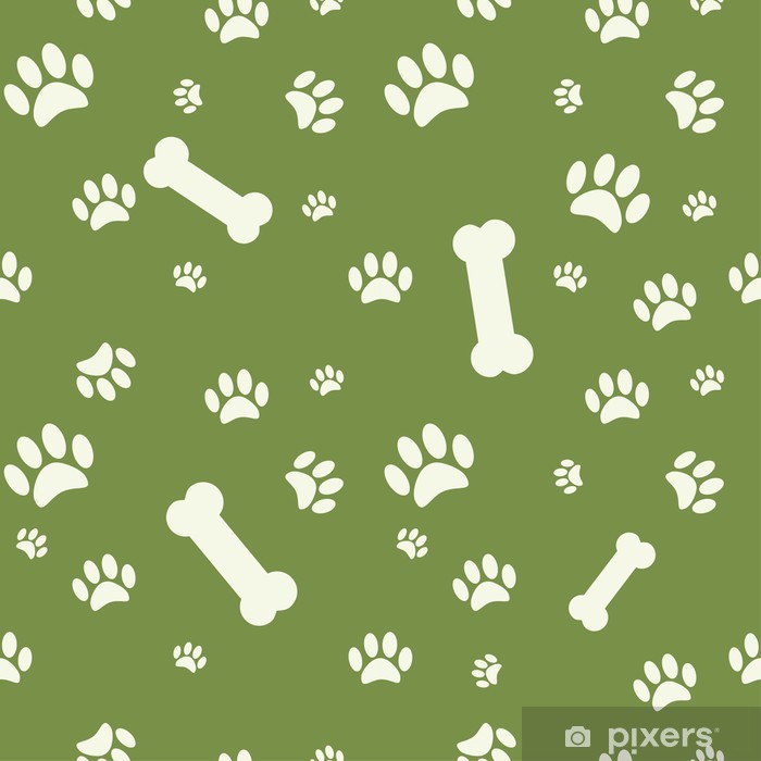 Detail Dog Paw Print Curtains Nomer 58