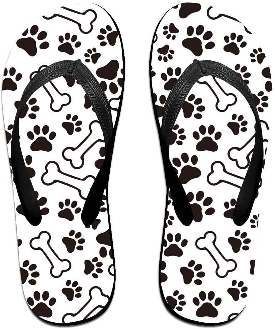 Detail Dog Paw Print Flip Flops Nomer 35