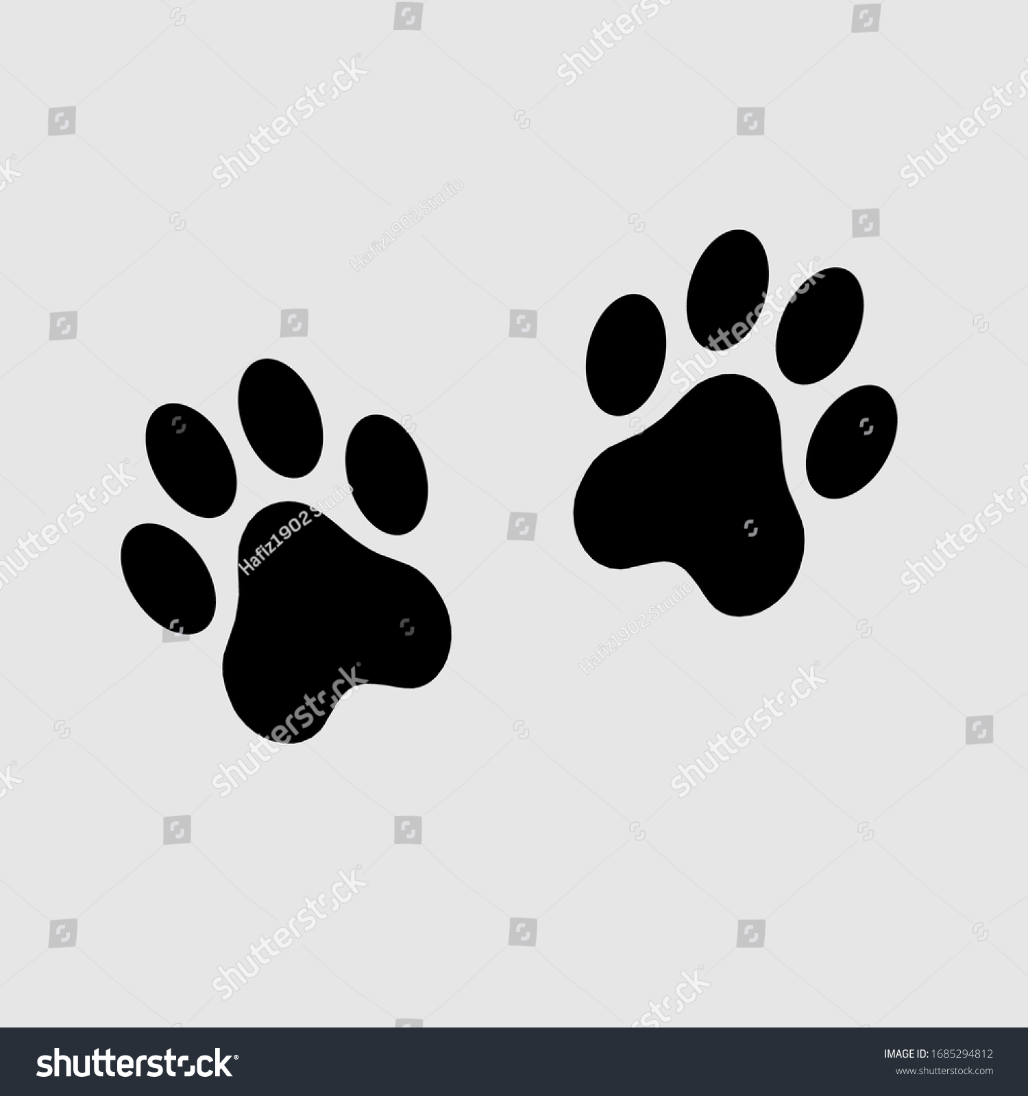 Detail Dog Paw Vector Nomer 40