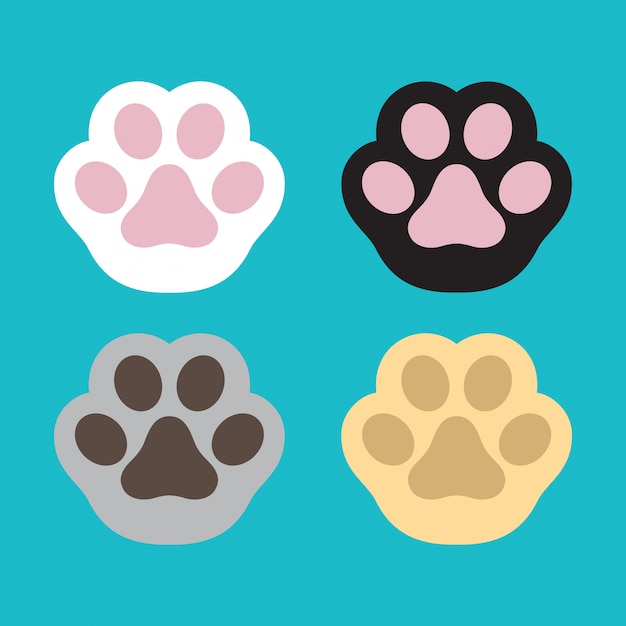 Detail Dog Paw Vector Nomer 48