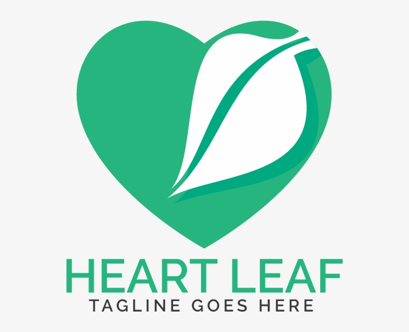 Detail Leaf Heart Logo Nomer 4