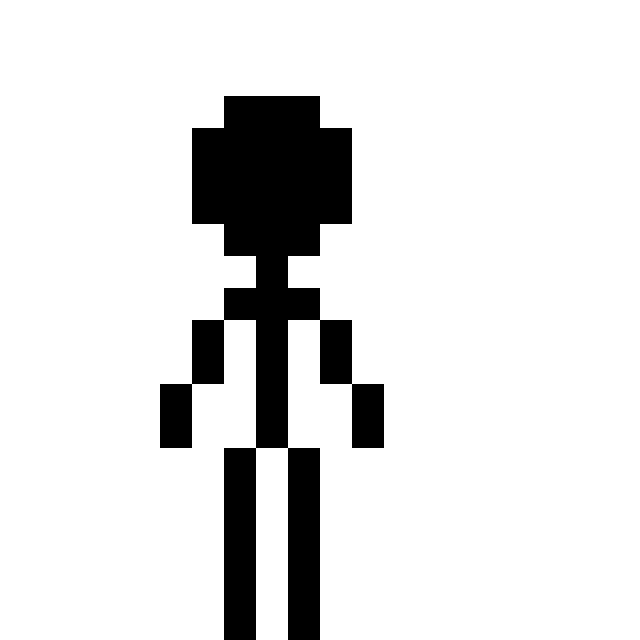 Detail Pixel Art Stickman Nomer 9