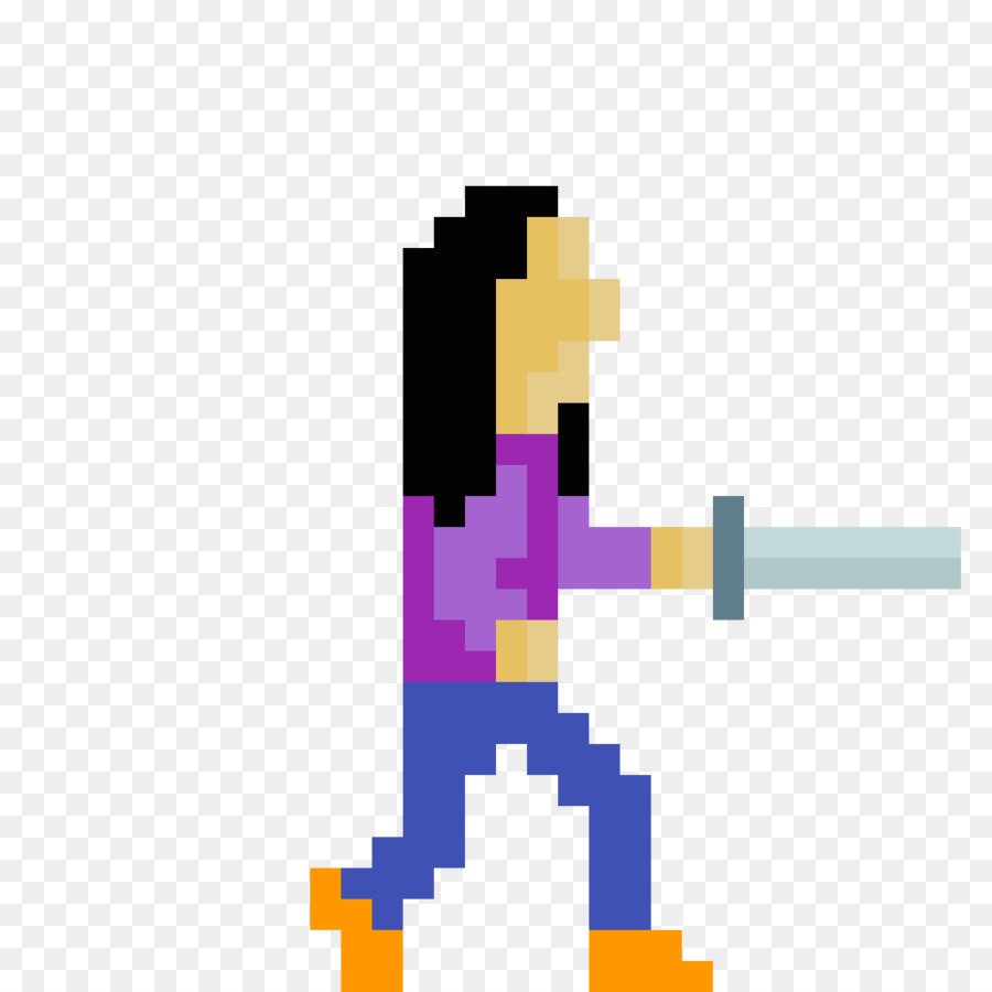 Detail Pixel Art Stickman Nomer 11