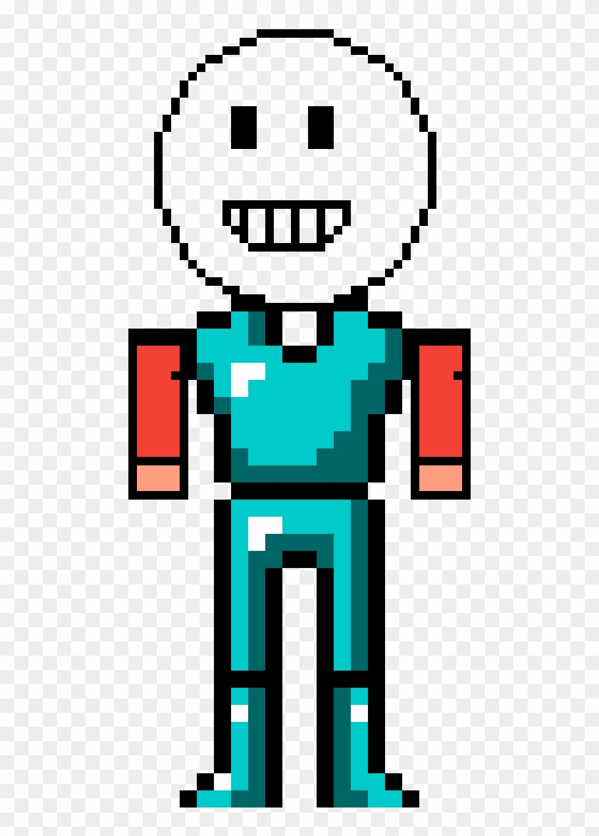 Detail Pixel Art Stickman Nomer 12