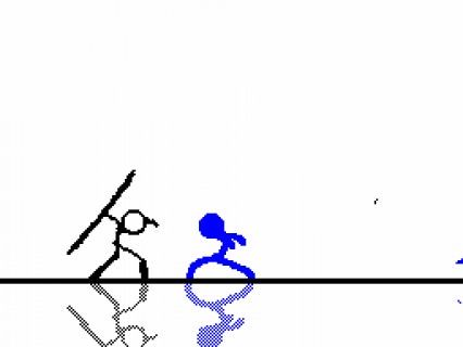 Detail Pixel Art Stickman Nomer 15