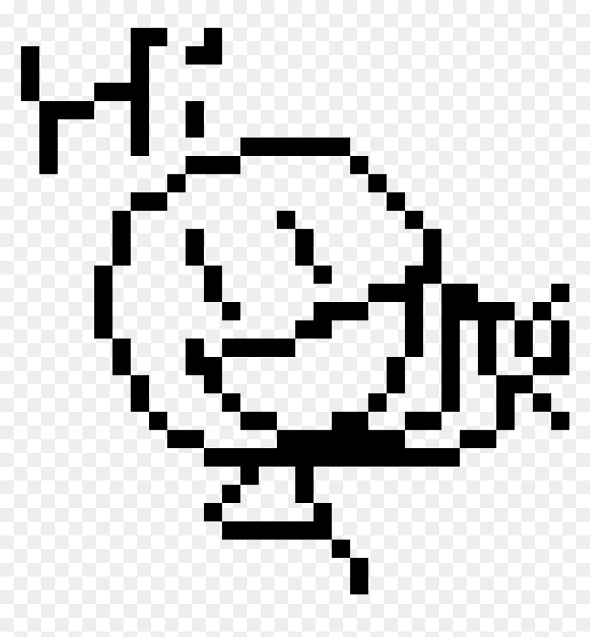 Detail Pixel Art Stickman Nomer 18