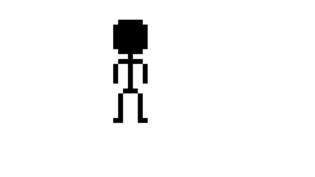 Detail Pixel Art Stickman Nomer 21