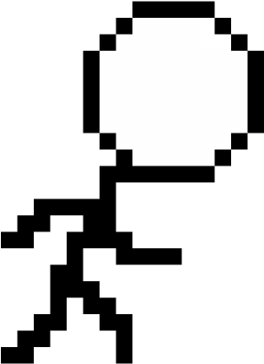 Detail Pixel Art Stickman Nomer 4