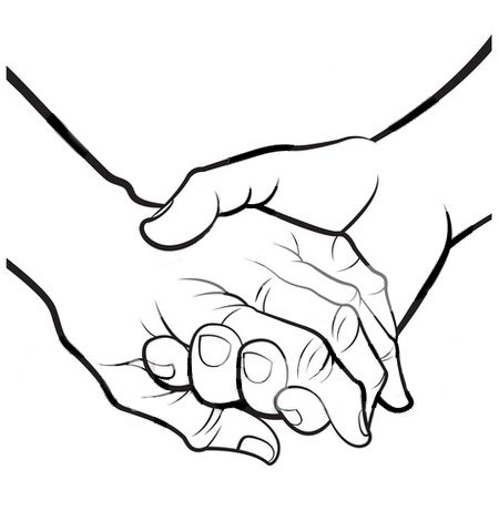 Detail Touching Hands Nomer 4