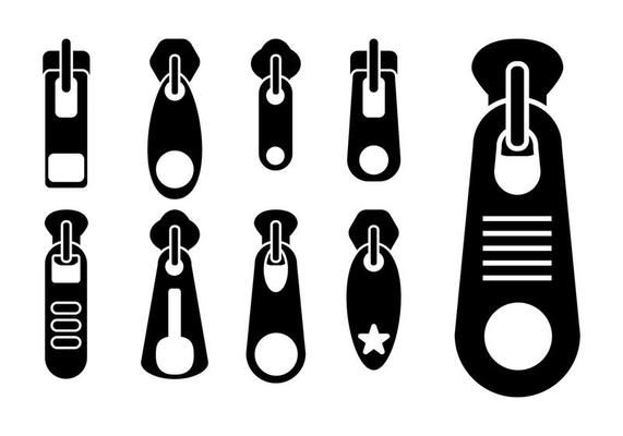 Detail Zipper Technical Drawing Nomer 2