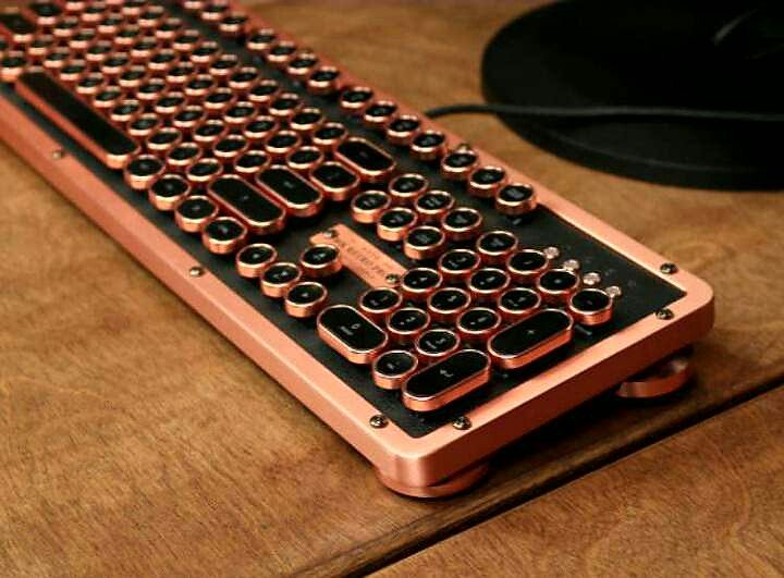 Detail Rose Gold Typewriter Keyboard Nomer 14