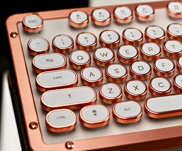 Detail Rose Gold Typewriter Keyboard Nomer 16