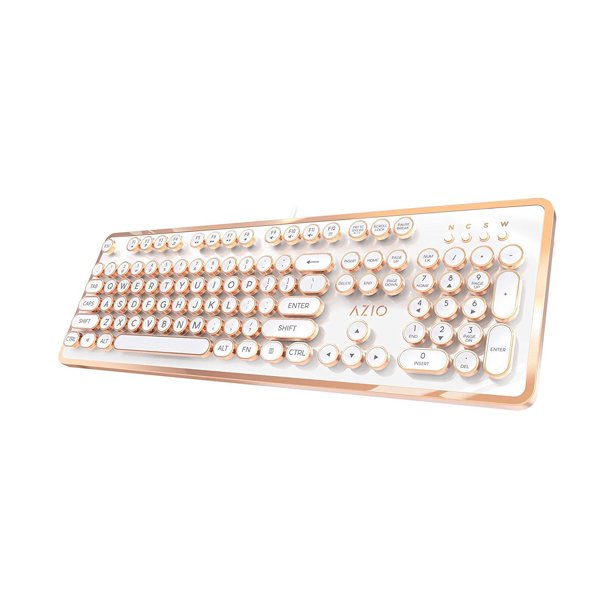 Detail Rose Gold Typewriter Keyboard Nomer 18