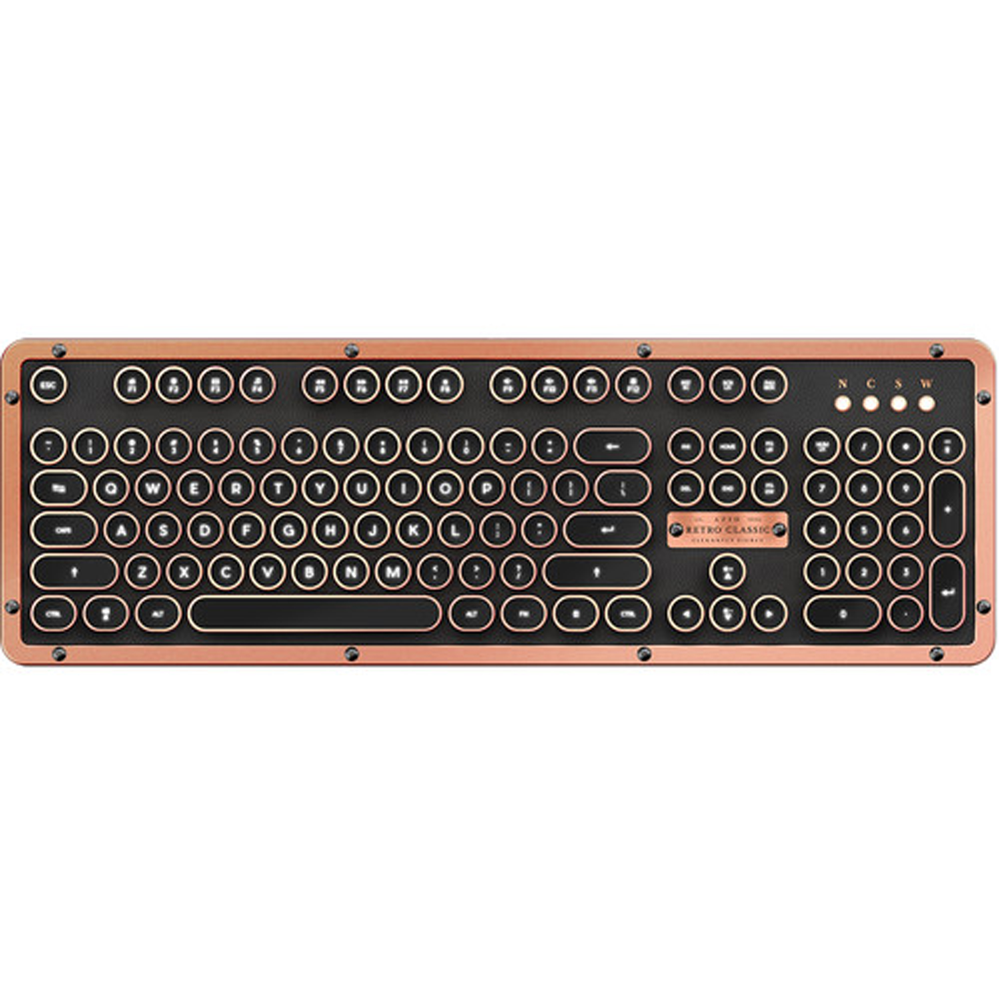 Detail Rose Gold Typewriter Keyboard Nomer 19